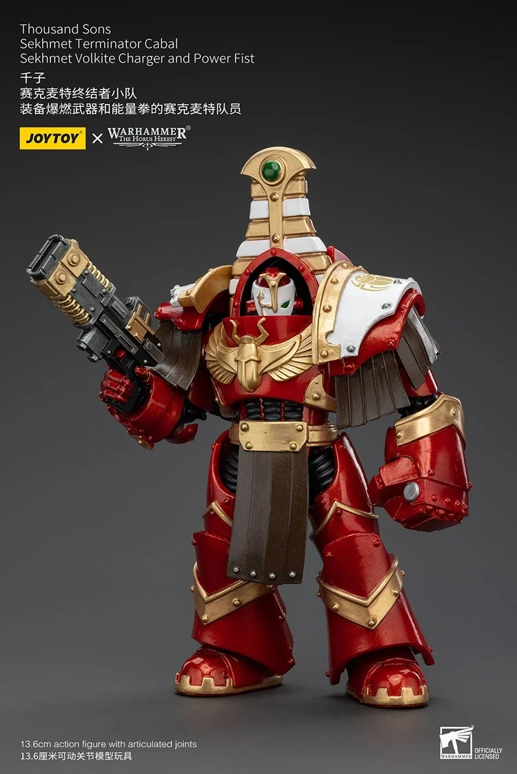 JOYTOY Warhammer "The Horus Heresy" Thousand Sons Sekhmet Terminator Cabal Sekhmet Volkite Charger And Power Fist Figures Doll
JOYTOY Warhammer "The Horus Heresy" Thousand Sons Sekhmet Terminator Cabal Sekhmet Volkite Charger And Power Fist Figures Doll