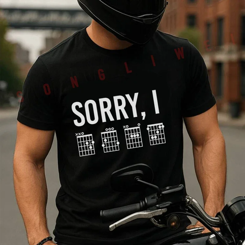 Sorry I DGAF Funny Guitar Chords Hidden Message Funny Guitar Music Men's Fashion Moto T-shirt Casual Summer Short Sleeve Tops
Sorry I DGAF Funny Guitar Chords Hidden Message Funny Guitar Music Men's Fashion Moto T-shirt Casual Summer Short Sleeve Tops