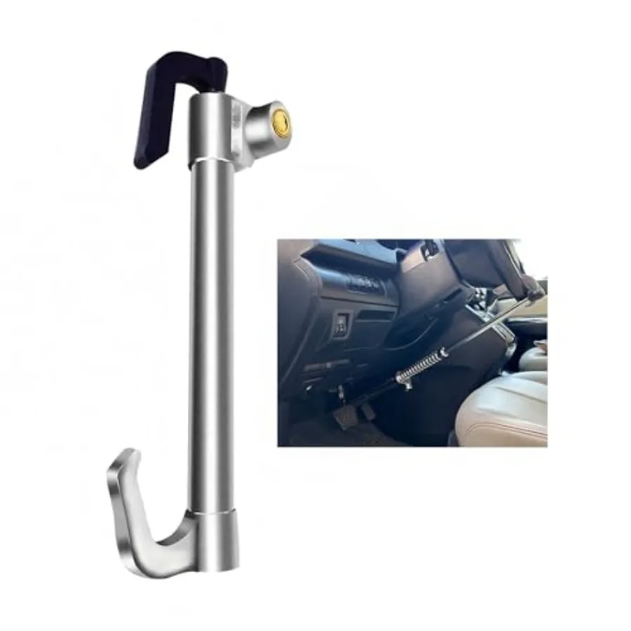 Universal Anti-Theft Steering Wheel Brake Lock Telescopic Double Hook Car Clutch Pedal Lock Suitable for Car Truck SUV Truck Se
Universal Anti-Theft Steering Wheel Brake Lock Telescopic Double Hook Car Clutch Pedal Lock Suitable for Car Truck SUV Truck Se