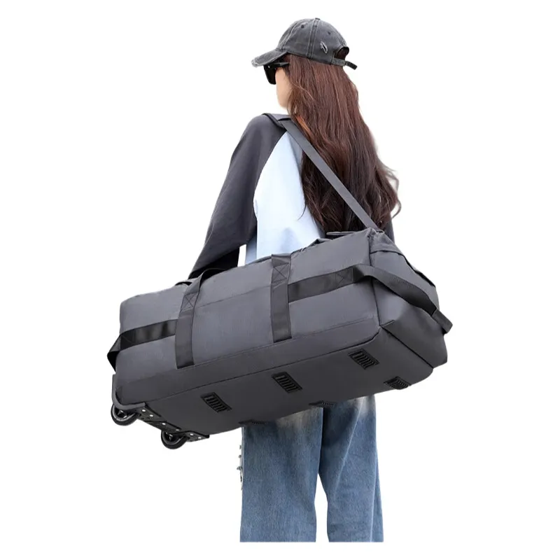 Large Foldable Duffel Bag with Spinner Wheels, Travel Luggage Backpack for Airline Checked, Moving, Study Abroad
Large Foldable Duffel Bag with Spinner Wheels, Travel Luggage Backpack for Airline Checked, Moving, Study Abroad