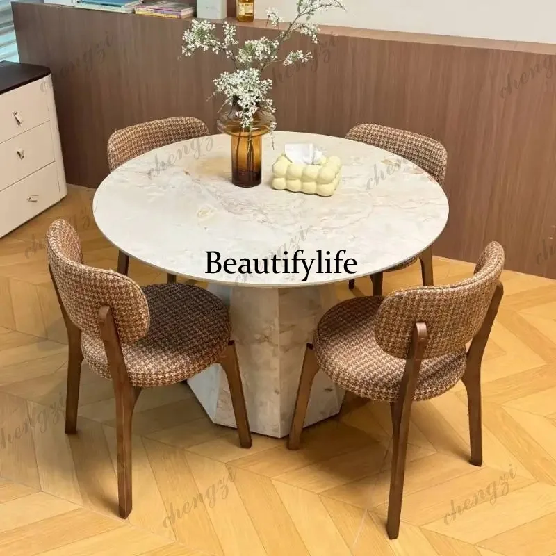 K182 Round Decorations Dinner Table Luxury Minimalist Island Console Restaurant Tables Salon Lounges Muebles Para Hogar Furnitur
K182 Round Decorations Dinner Table Luxury Minimalist Island Console Restaurant Tables Salon Lounges Muebles Para Hogar Furnitur
