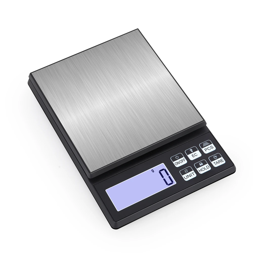 High Precision Digital Kitchen Scale Stainless Steel with Backlight Tare PCS Counting Multi-Unit Food Scale for Cooking Baking
High Precision Digital Kitchen Scale Stainless Steel with Backlight Tare PCS Counting Multi-Unit Food Scale for Cooking Baking