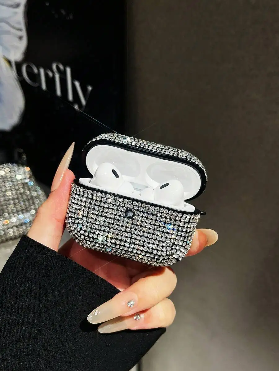 Black Leopard Print 1pc Rhinestone Bluetooth Earphone Protective Case Compatible With Airpods Birthday Gift
Black Leopard Print 1pc Rhinestone Bluetooth Earphone Protective Case Compatible With Airpods Birthday Gift