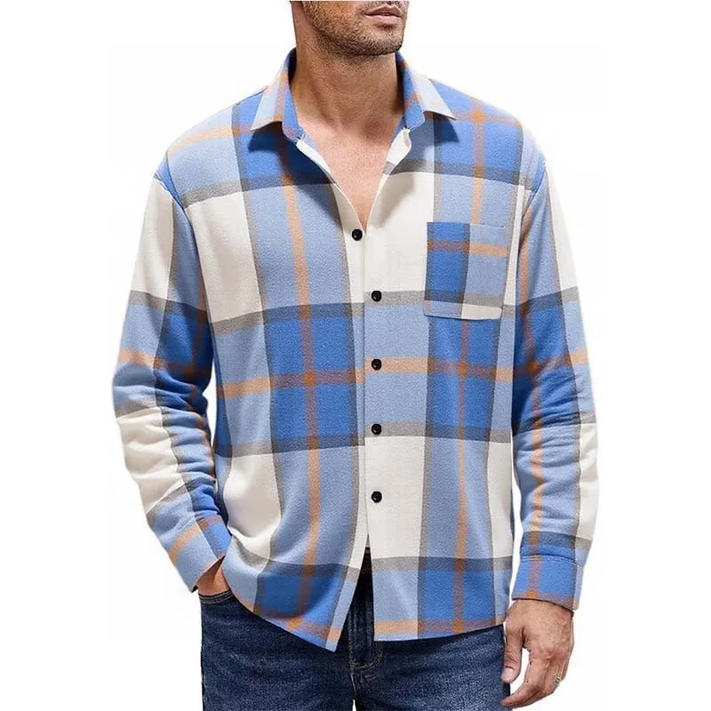 New Men's Plaid Spring Autumn Long-sleeved Shirt Jacket European American Brushed Cardigan Trendy
New Men's Plaid Spring Autumn Long-sleeved Shirt Jacket European American Brushed Cardigan Trendy