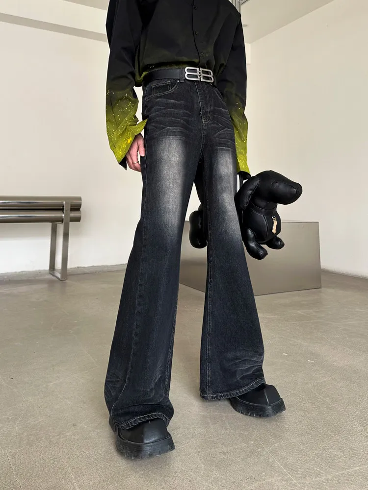 Slimming Straight Leg Bell Bottom Jeans Men's High Street American Retro Style Casual Cotton Trousers Trendy Spring Wear
Slimming Straight Leg Bell Bottom Jeans Men's High Street American Retro Style Casual Cotton Trousers Trendy Spring Wear