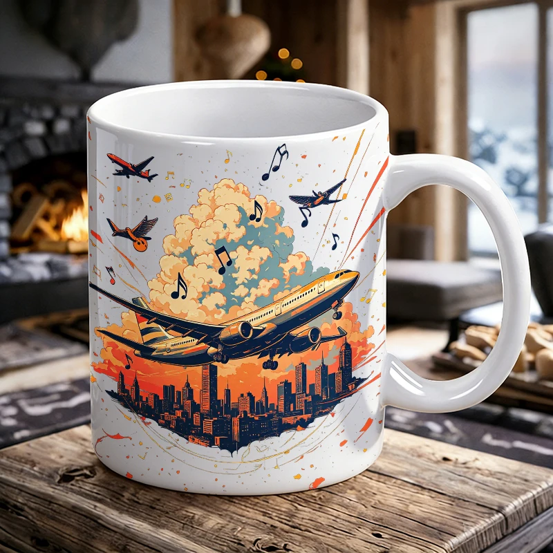 Cup & Mug Set, Airplane City Ceramic Mug, Coffee Mug, Milk Cup, Office Tea Cup, Drinking Cup, Gift for Friends, Fade-Resistant
Cup & Mug Set, Airplane City Ceramic Mug, Coffee Mug, Milk Cup, Office Tea Cup, Drinking Cup, Gift for Friends, Fade-Resistant