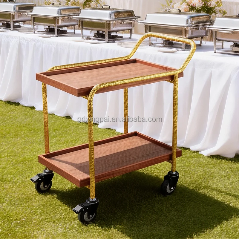 Buffet Equipment 2-Tier Wooden Food Serving Storage Food Hotel Cart Restaurant Buffet Event Hotel Trolley
Buffet Equipment 2-Tier Wooden Food Serving Storage Food Hotel Cart Restaurant Buffet Event Hotel Trolley