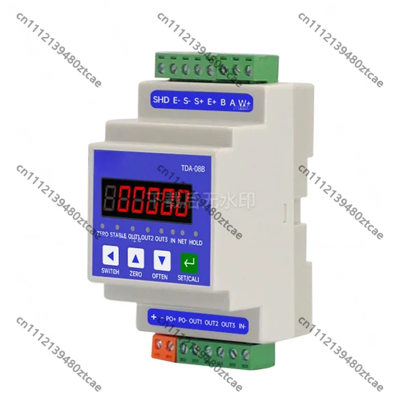 Rail Mount Weighing Transmitter, 1-In 3-Out Display Controller, High Precision Load Cell Amplifier with RS485 Modbus RTU
Rail Mount Weighing Transmitter, 1-In 3-Out Display Controller, High Precision Load Cell Amplifier with RS485 Modbus RTU