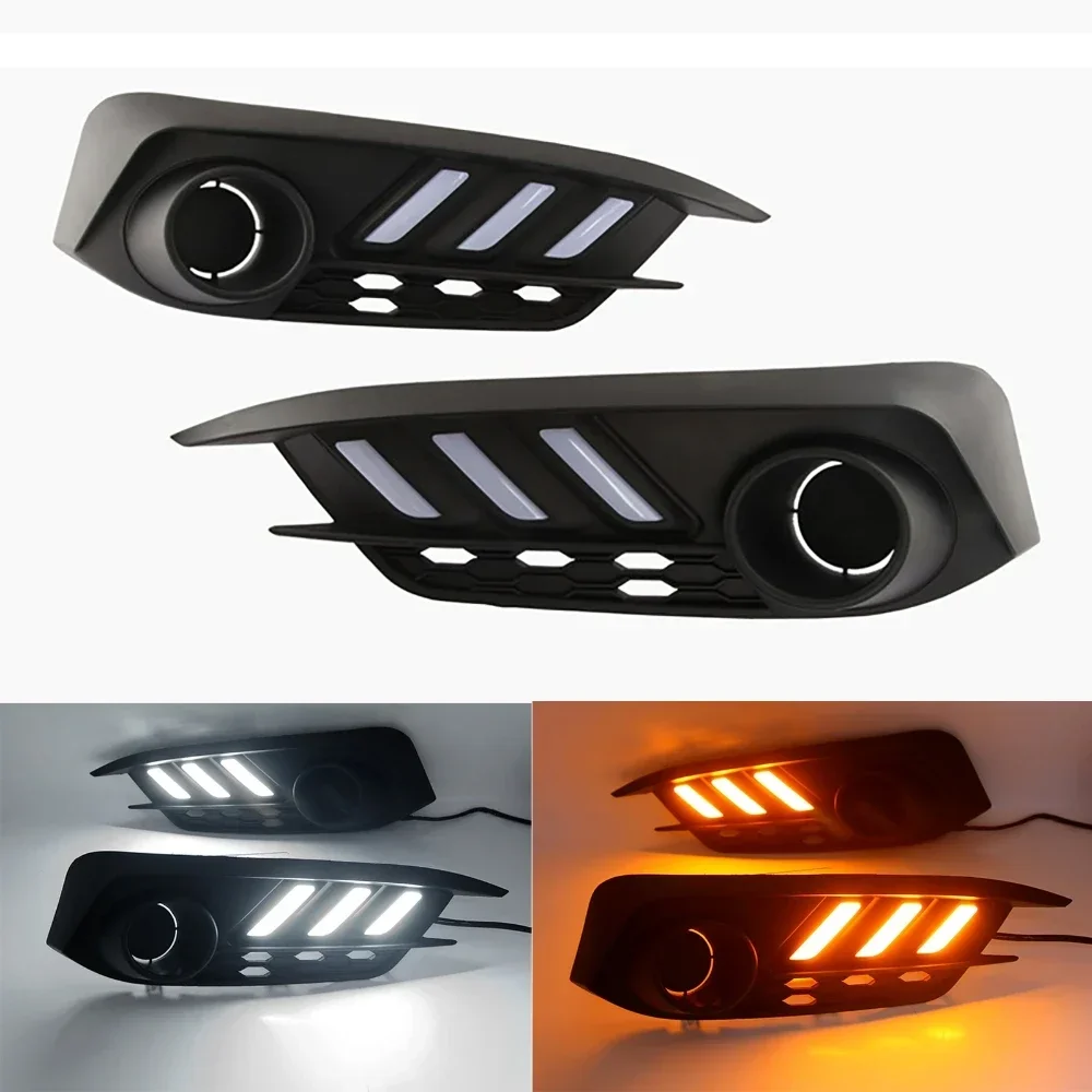 LED Daytime Running Light White DRL Fog Lamps for Honda Civic 10th Gen Sedan 2016-2019 Amber Turn Signal Light Modification
LED Daytime Running Light White DRL Fog Lamps for Honda Civic 10th Gen Sedan 2016-2019 Amber Turn Signal Light Modification
