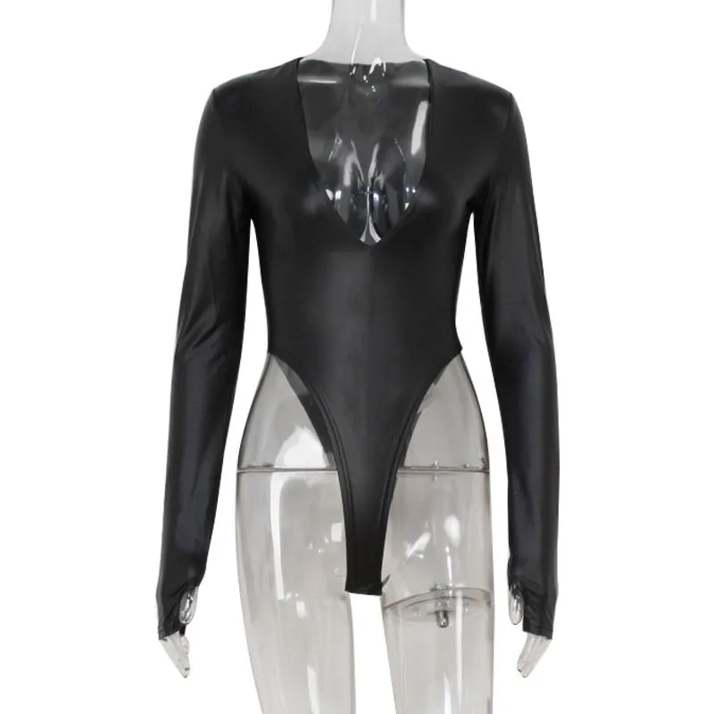 Sexy Deep V Bodysuit High Waist Long Sleeve Bodysuit Tight Shaping Thumb Hole Bodysuit European Style Slim One Piece Women
Sexy Deep V Bodysuit High Waist Long Sleeve Bodysuit Tight Shaping Thumb Hole Bodysuit European Style Slim One Piece Women