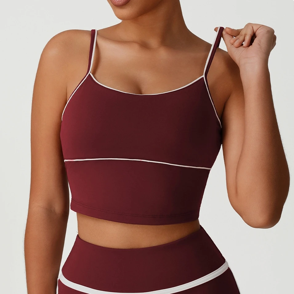 Женский спортивный бюстгальтер для спортзала, тренировочный жилет для бега, йоги, эластичное женское спортивное нижнее белье, пуш-ап, женские топы на бретелях для фитнеса и тренировок 
Женский спортивный бюстгальтер для спортзала, тренировочный жилет для бега, йоги, эластичное женское спортивное нижнее белье, пуш-ап, женские топы на бретелях для фитнеса и тренировок