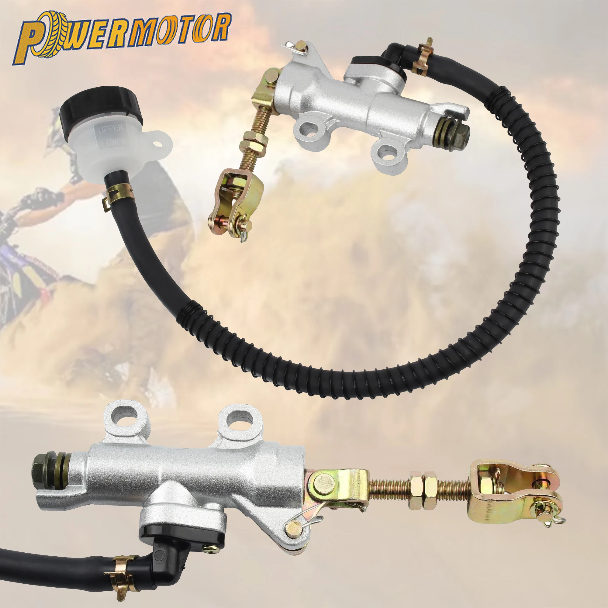 Universal Motorcycle Rear Brake Pump Hydraulic Master Cylinder For Yamaha Kawasaki Suzuki Honda 50-250CC ATV Pit Dirt Bike Parts 
Universal Motorcycle Rear Brake Pump Hydraulic Master Cylinder For Yamaha Kawasaki Suzuki Honda 50-250CC ATV Pit Dirt Bike Parts