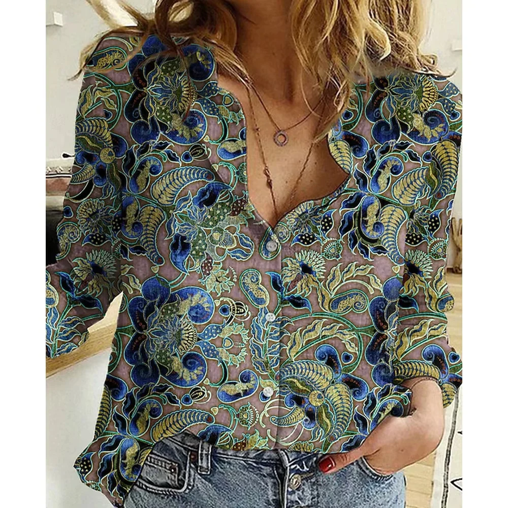 New 3D Printed Plant Shirts For Women Retro Graphic Summer Fashion Hawaiian Lapel Tops & Blouses Clothes
New 3D Printed Plant Shirts For Women Retro Graphic Summer Fashion Hawaiian Lapel Tops & Blouses Clothes