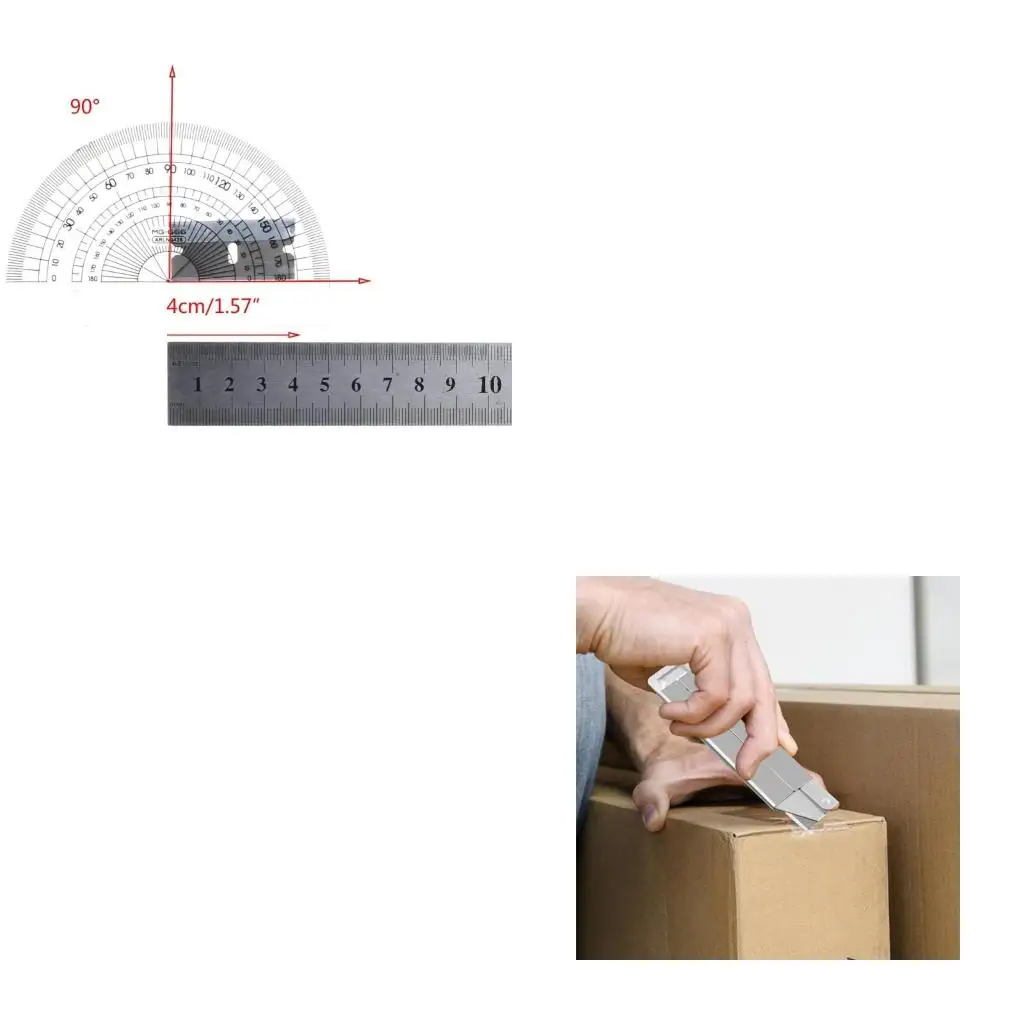 Stainless Steel Utility Knife Retractable Paper Box Cutter for Sharp Blade Heavy Duty Household Tool
Stainless Steel Utility Knife Retractable Paper Box Cutter for Sharp Blade Heavy Duty Household Tool