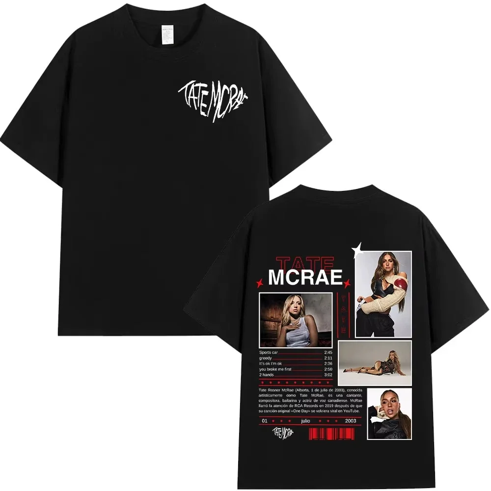 2025 Singer Tate Mcrae T8 Music T Shirts Men's Women Vintage T-shirt Summer Cotton Oversized Short Sleeve Tee Tops for Fans Gift
2025 Singer Tate Mcrae T8 Music T Shirts Men's Women Vintage T-shirt Summer Cotton Oversized Short Sleeve Tee Tops for Fans Gift