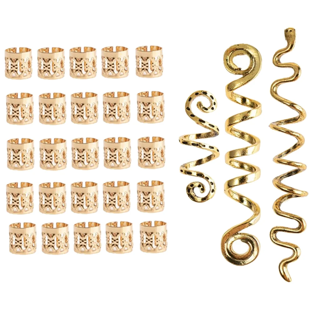 28pcs Metal Ring Accessories Alloy Cuffs for Dreadlock Hair Jewelry Braids Smooth Surface Suitable Party Wedding Fashion Shows
28pcs Metal Ring Accessories Alloy Cuffs for Dreadlock Hair Jewelry Braids Smooth Surface Suitable Party Wedding Fashion Shows