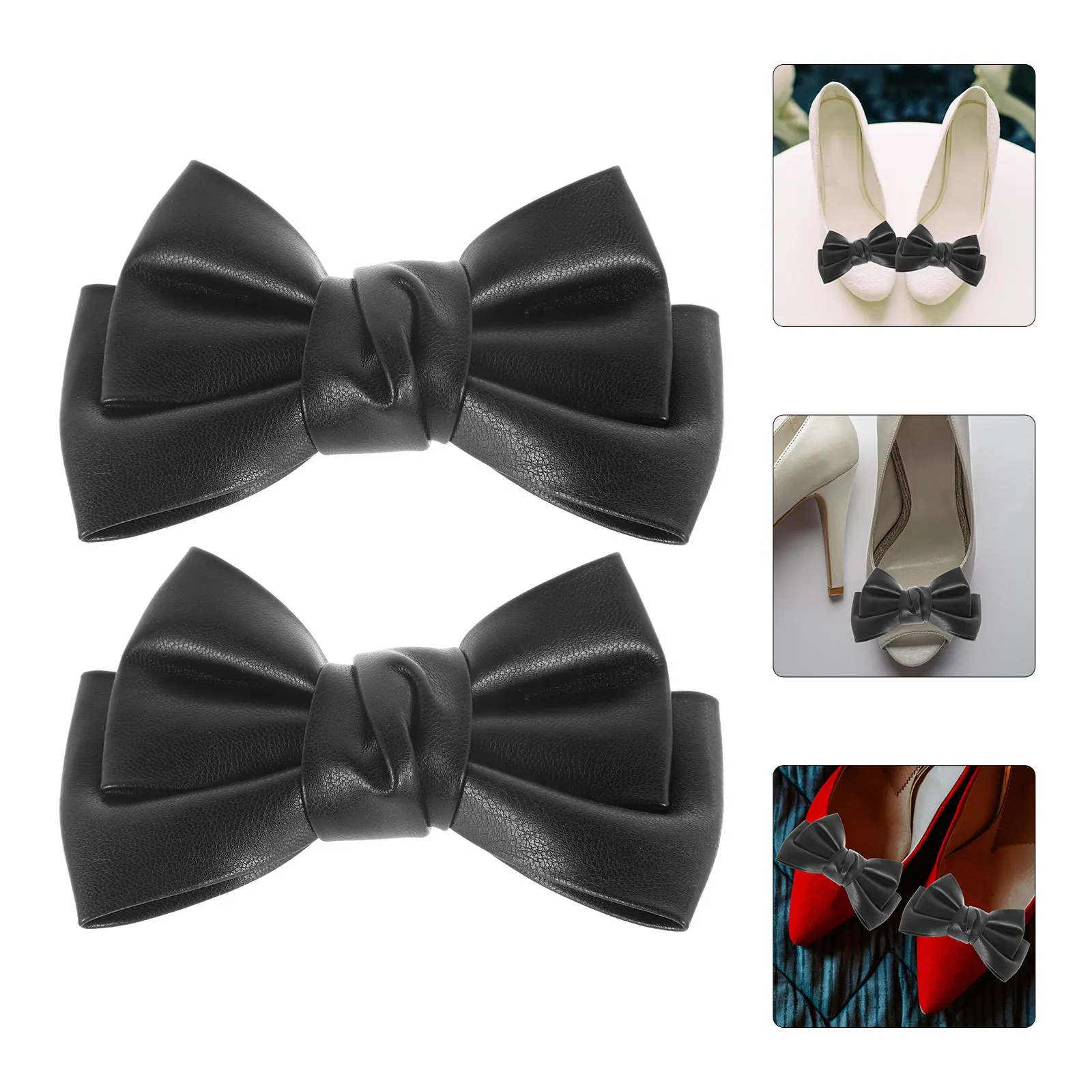 1 Pair Black Detachable Bow Shoe Clips for High Heels Decorative Buckles Women Wedding Dress Shoes Accessories
1 Pair Black Detachable Bow Shoe Clips for High Heels Decorative Buckles Women Wedding Dress Shoes Accessories