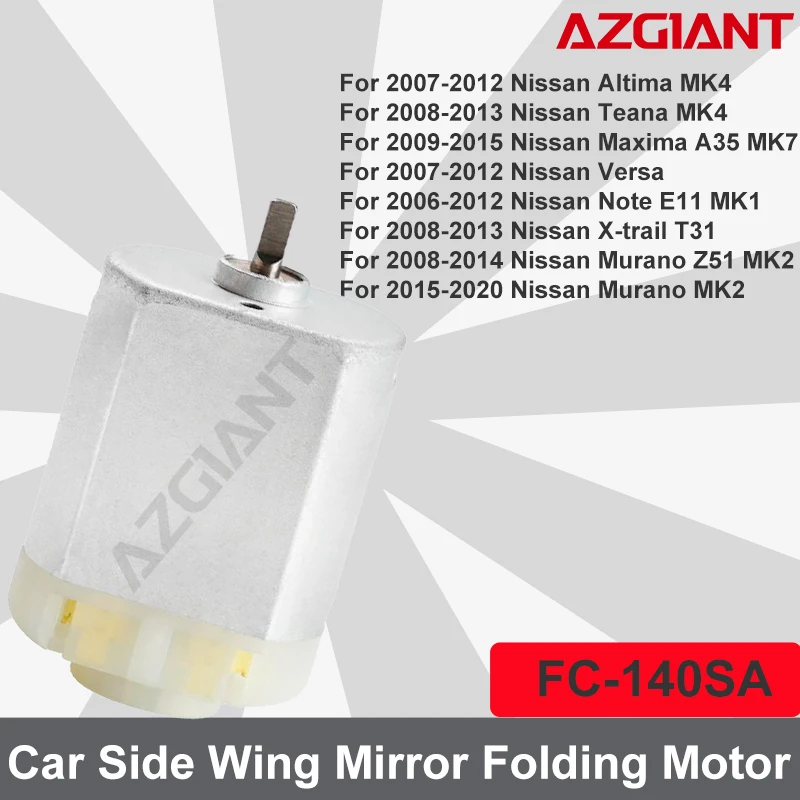 Car Mirror Folding Motor Repair for Nissan Murano Z51 MK2 Altima/Teana MK4 Maxima A35 MK7 Versa Note E11 MK1 X-trail T31 DIY
Car Mirror Folding Motor Repair for Nissan Murano Z51 MK2 Altima/Teana MK4 Maxima A35 MK7 Versa Note E11 MK1 X-trail T31 DIY