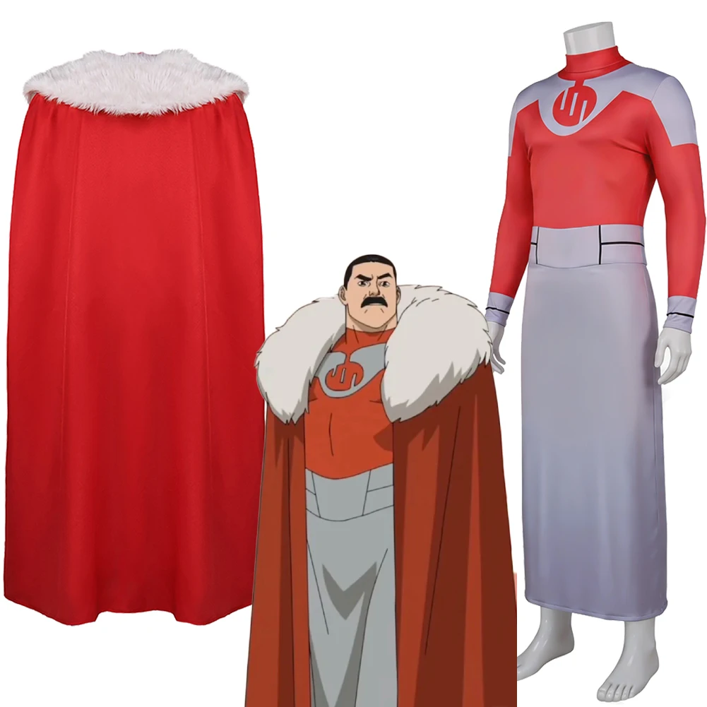 Invincible 4 Thragg Cosplay Costume Red Cloak Jumpsuit Clothing Outfits Adult Male Disguise Uniform Halloween Carnival Dress Up
Invincible 4 Thragg Cosplay Costume Red Cloak Jumpsuit Clothing Outfits Adult Male Disguise Uniform Halloween Carnival Dress Up