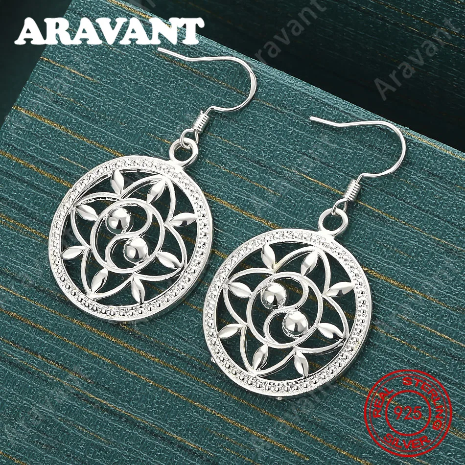 925 Sterling Silver Round Flower Zirconia Earrings For Women - Vintage Style, Unique Accessories, Gifts, And Jewelry
925 Sterling Silver Round Flower Zirconia Earrings For Women - Vintage Style, Unique Accessories, Gifts, And Jewelry