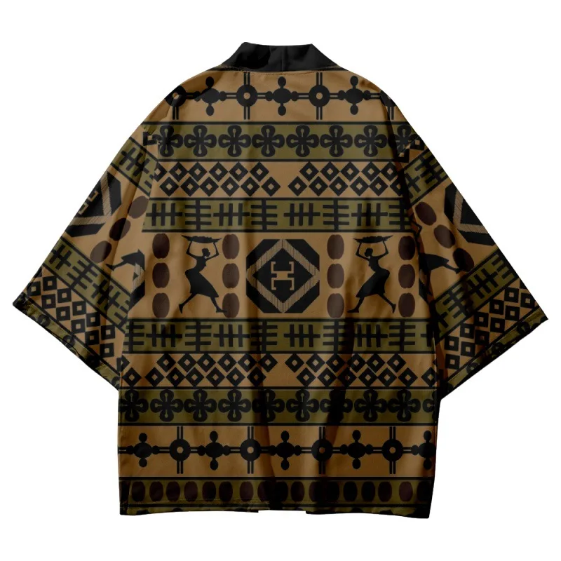 Streetwear Patchwork Geometric Print Japanese Samurai Kimono Cardigan Traditional Robe Fashion Women Men Haori Top Yukata
Streetwear Patchwork Geometric Print Japanese Samurai Kimono Cardigan Traditional Robe Fashion Women Men Haori Top Yukata