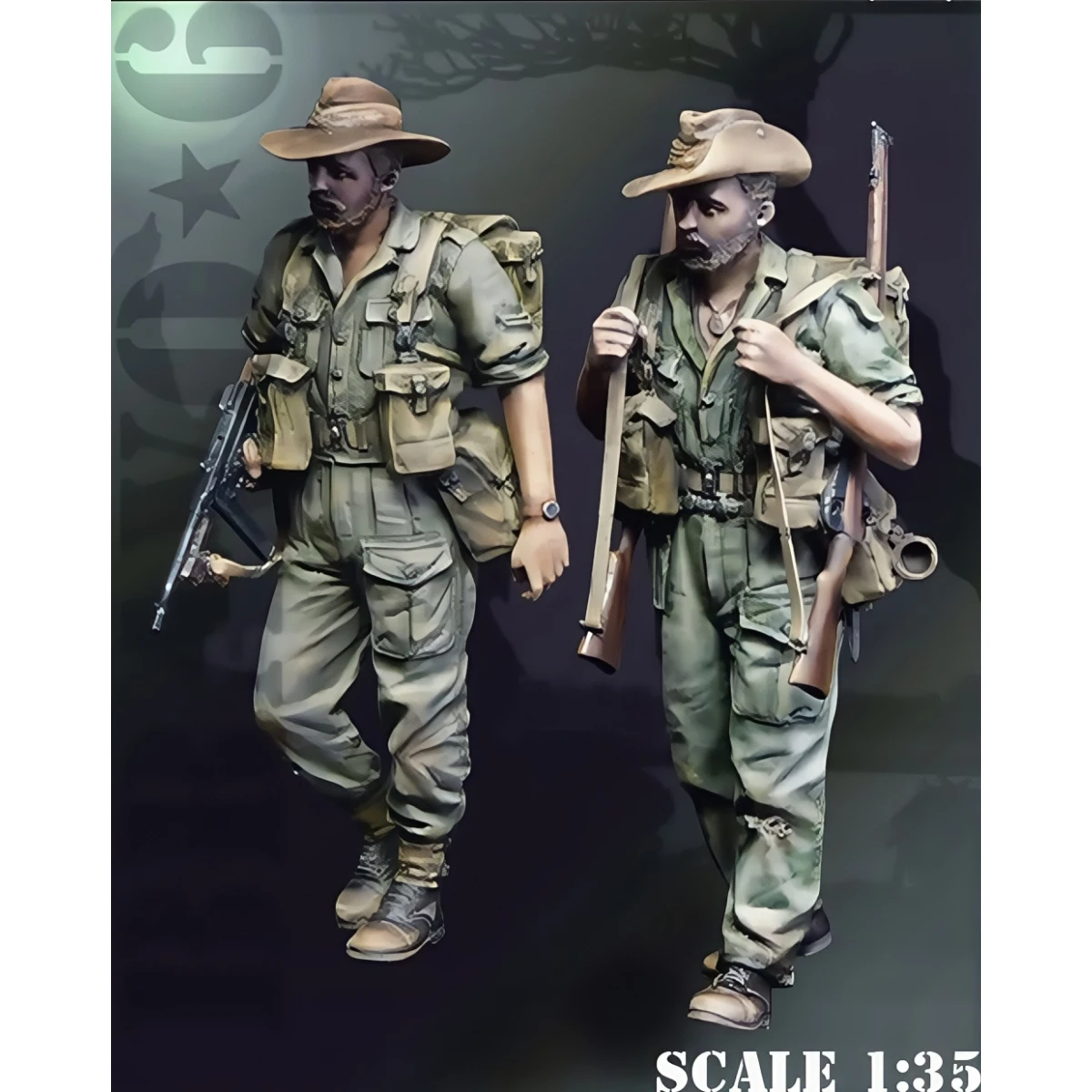 1/35 resin unpainted model kit, military theme, World War II Chindit unassembled and unpainted GK
1/35 resin unpainted model kit, military theme, World War II Chindit unassembled and unpainted GK