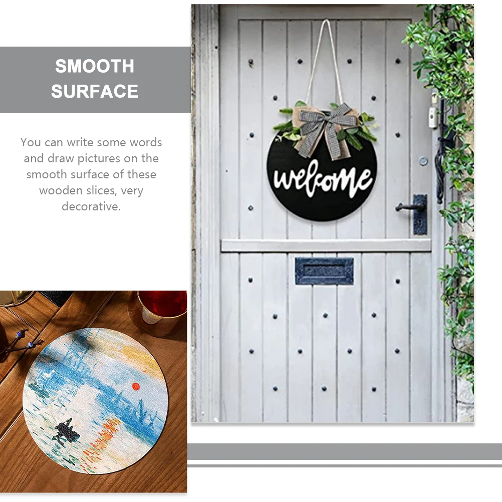 5pcs Wooden Slices For Crafts Unfinished Round Wood Cutouts Diy Ornaments Blank Pieces Rustic Wood Rounds Decor Craft Supplies
5pcs Wooden Slices For Crafts Unfinished Round Wood Cutouts Diy Ornaments Blank Pieces Rustic Wood Rounds Decor Craft Supplies