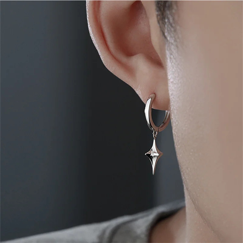 Classic Star Drop Earrings For Men Jewelry New Arrival 925 Sterling Silver Hoops Earrings Male Party Accessories Trendy Gift
Classic Star Drop Earrings For Men Jewelry New Arrival 925 Sterling Silver Hoops Earrings Male Party Accessories Trendy Gift