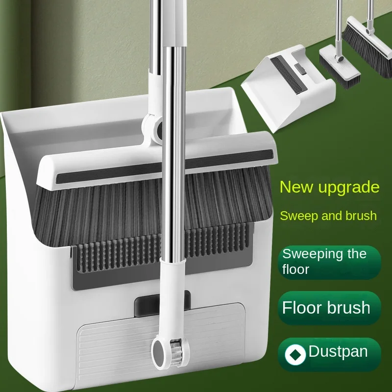 New Broom Dustpan Floor Brush Three-in-One Atmospheric Space Saving Broom Combination Set Soft Fur Broom
New Broom Dustpan Floor Brush Three-in-One Atmospheric Space Saving Broom Combination Set Soft Fur Broom