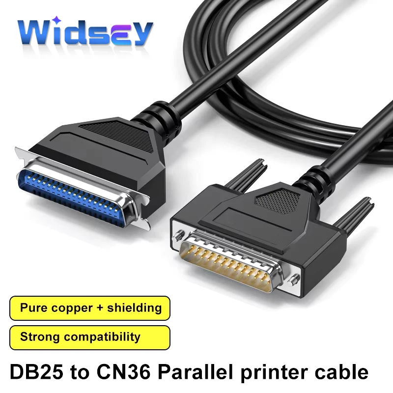 CN36 to DB25 Parallel Printer Data Cable Pure Copper Shield 25/36Pin Gold-plated Signal Line Male To CN36 Computer Connector
CN36 to DB25 Parallel Printer Data Cable Pure Copper Shield 25/36Pin Gold-plated Signal Line Male To CN36 Computer Connector