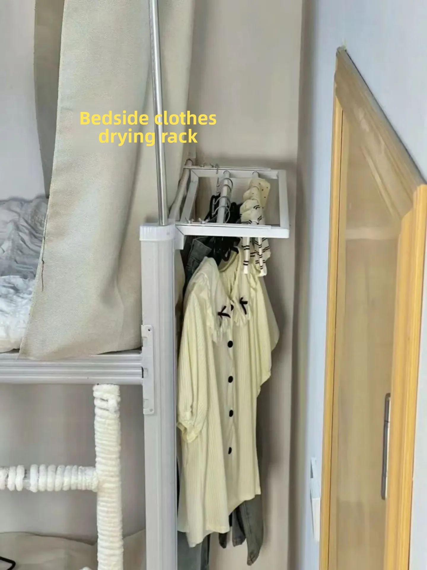 Hanging Clothes Drying Rack Multi-Function Storage Shelf Dormitory Bedside Placement Shelf Shoe Rack for Socks Drying
Hanging Clothes Drying Rack Multi-Function Storage Shelf Dormitory Bedside Placement Shelf Shoe Rack for Socks Drying