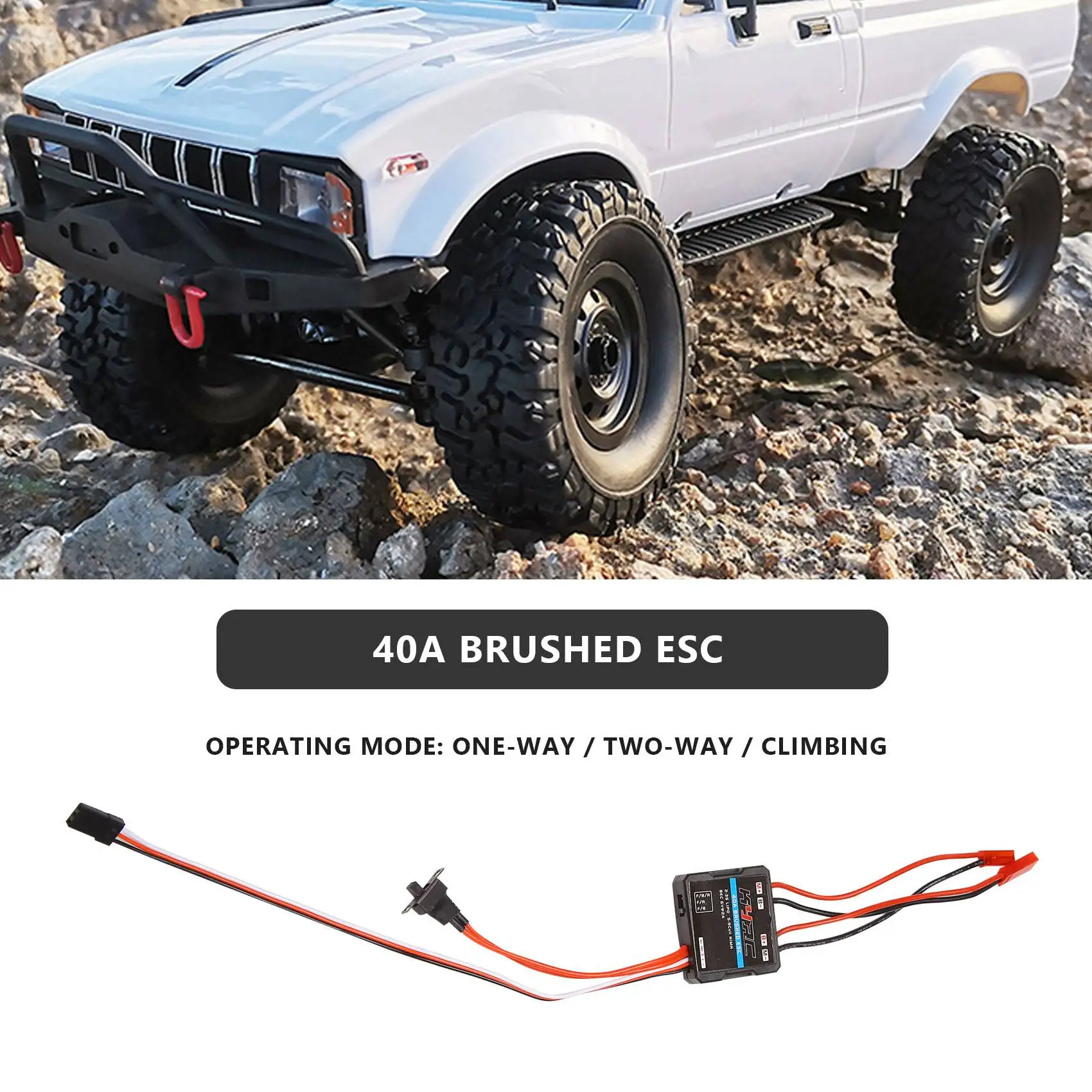 ABMW-40A Brushed ESC Electronic Speed Controller for C24 C34 MN D90 MN99S MN86S RC Car Upgrade Parts
ABMW-40A Brushed ESC Electronic Speed Controller for C24 C34 MN D90 MN99S MN86S RC Car Upgrade Parts