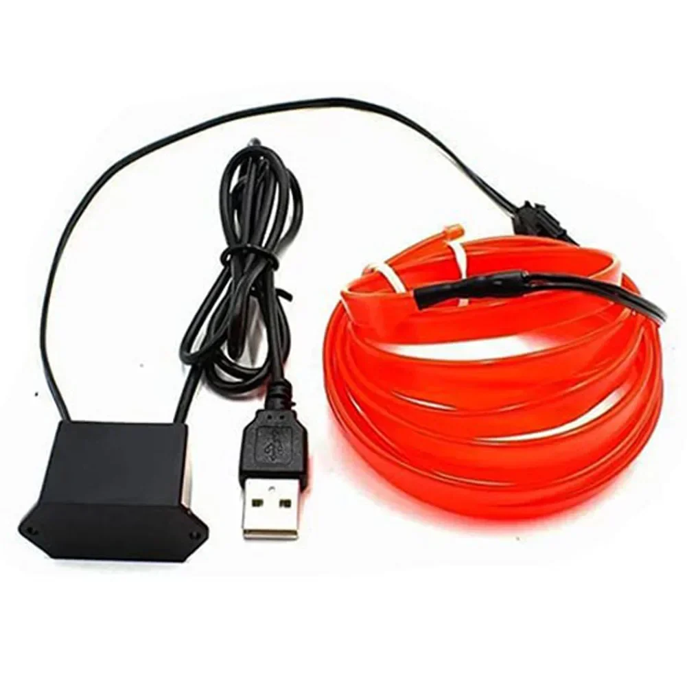 5M Car Interior Dash Board Decor USB El Wire String Strip Ambient Red Lights Set DC 12V Parts Accessories
5M Car Interior Dash Board Decor USB El Wire String Strip Ambient Red Lights Set DC 12V Parts Accessories