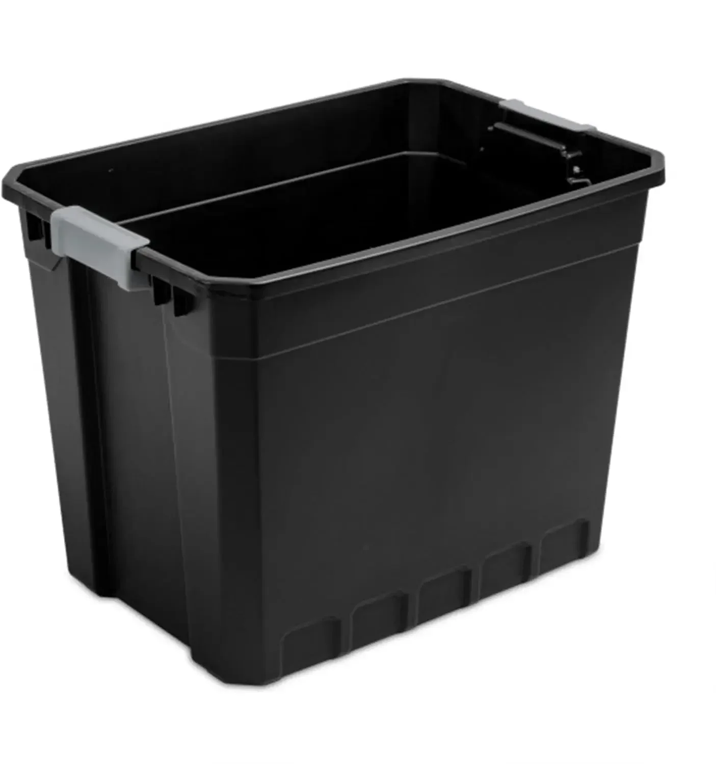 Black 27 Gallon Stackable Plastic Storage Bins Lids 12 Pack Containers
Black 27 Gallon Stackable Plastic Storage Bins Lids 12 Pack Containers