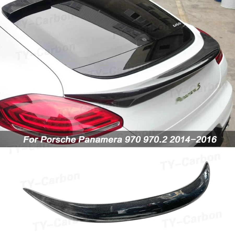 Real Carbon Fiber Rear Spoiler Wing For Porsche Panamera 970 2014-2016 Car Trunk Lid Trim Cover Decklid Flap Splitter Lip FRP
Real Carbon Fiber Rear Spoiler Wing For Porsche Panamera 970 2014-2016 Car Trunk Lid Trim Cover Decklid Flap Splitter Lip FRP