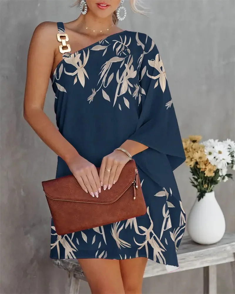 Women Sexy Vintage Halter Neck Loose Irregular Elegant Print Ruffles One Shoulder Long Sleeve Party Dress Dresses For Women 2023
Women Sexy Vintage Halter Neck Loose Irregular Elegant Print Ruffles One Shoulder Long Sleeve Party Dress Dresses For Women 2023
