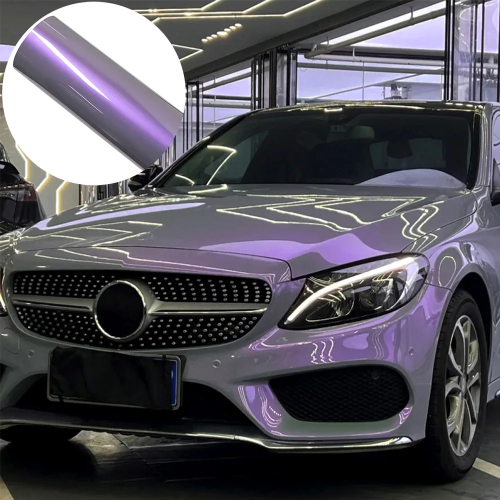 Car Sticker Magic Pearl Grey Purple Wrap Vinyl Film Color Change Vinyl Film PET Bubble Free Decals Car Sticker Interior Exterior
Car Sticker Magic Pearl Grey Purple Wrap Vinyl Film Color Change Vinyl Film PET Bubble Free Decals Car Sticker Interior Exterior