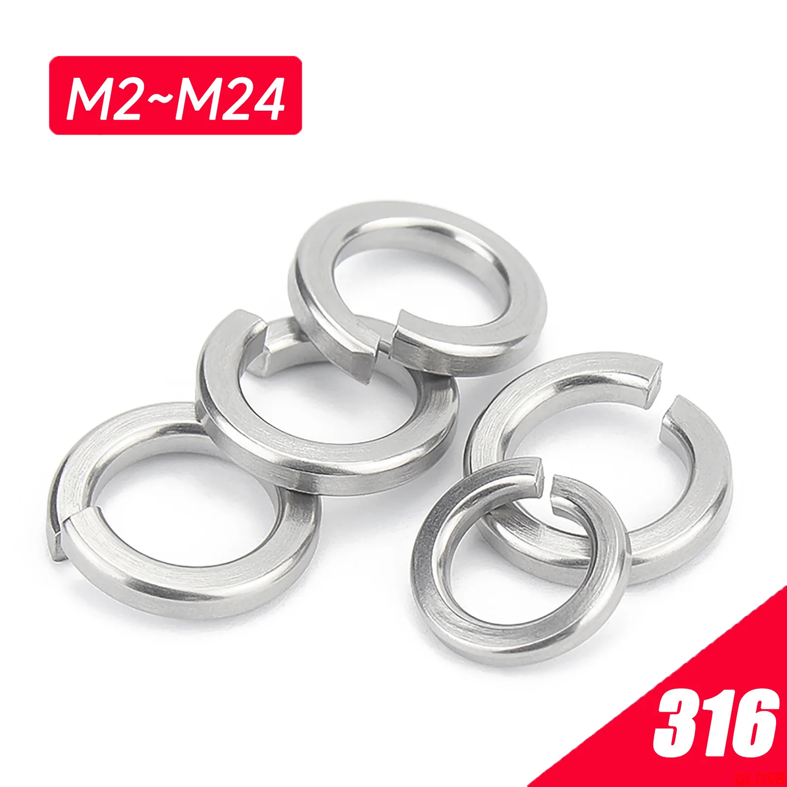 2/5/10/25/50/100pcs GB93 A4 316 Stainless Steel Spring Split Lock Washer Elastic Gasket M2 M2.5 M3 M4 M5 M6 M8 M10 M12 M14 - M24
2/5/10/25/50/100pcs GB93 A4 316 Stainless Steel Spring Split Lock Washer Elastic Gasket M2 M2.5 M3 M4 M5 M6 M8 M10 M12 M14 - M24