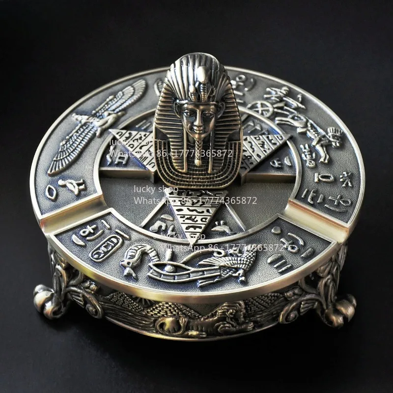 Egyptian Pharaoh Vintage Home Lid Large Ashtray Creative Personality Trend Multifunctional Fashion Boys Gifts
Egyptian Pharaoh Vintage Home Lid Large Ashtray Creative Personality Trend Multifunctional Fashion Boys Gifts