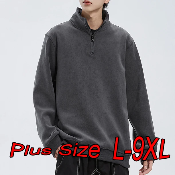 Спортивные толстовки 7XL8XL9XL размера плюс, повседневные флисовые осенне-зимние теплые однотонные полукардиганы большого размера, пальто
Спортивные толстовки 7XL8XL9XL размера плюс, повседневные флисовые осенне-зимние теплые однотонные полукардиганы большого размера, пальто