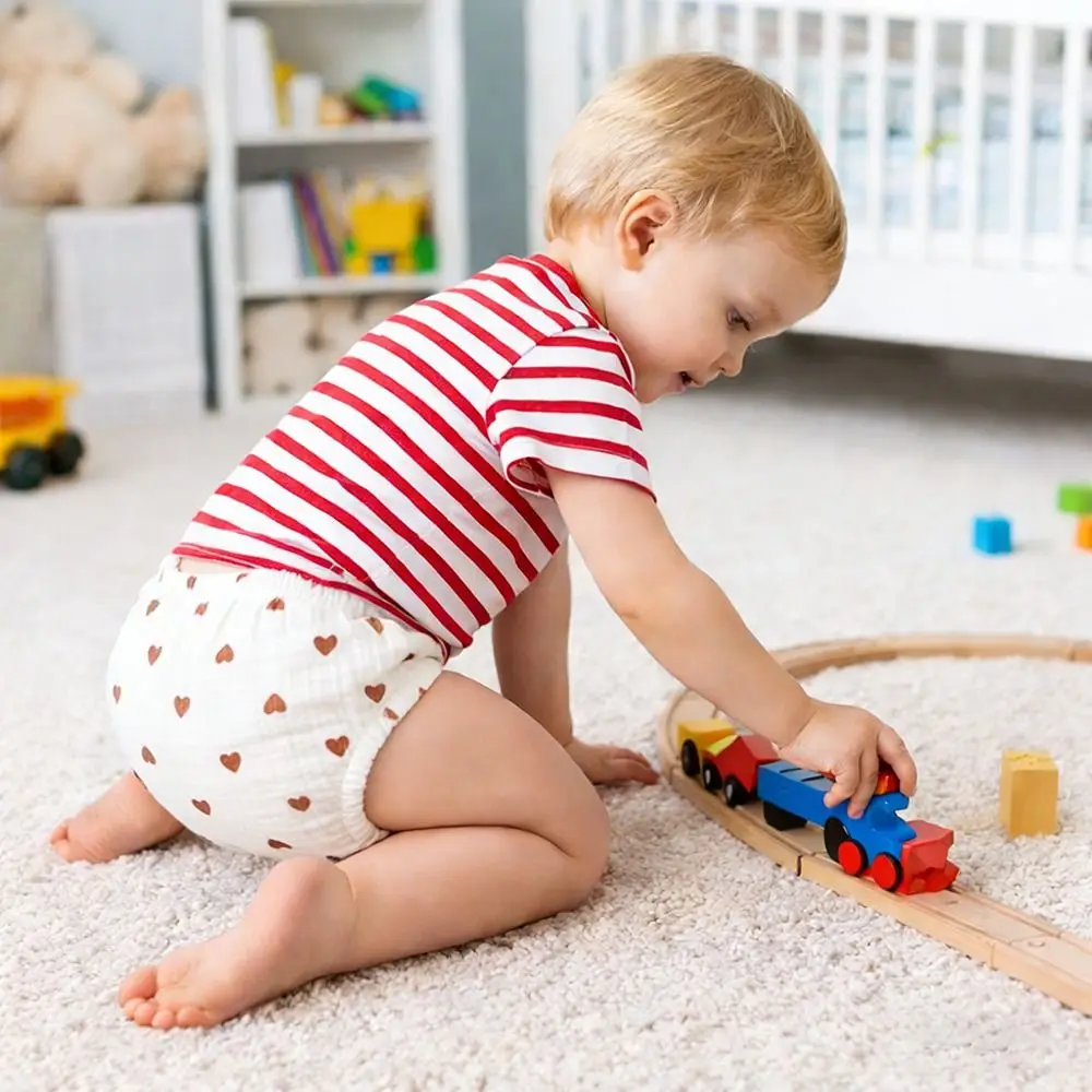 Мягкие хлопковые тренировочные шорты-трусики из марли для мальчиков и девочек: водонепроницаемые, дышащие, моющиеся, непромокаемые, впитывающие
Мягкие хлопковые тренировочные шорты-трусики из марли для мальчиков и девочек: водонепроницаемые, дышащие, моющиеся, непромокаемые, впитывающие