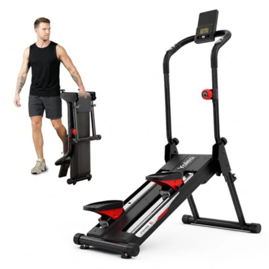 Magnetic Stair Stepper for Home, 16-Level Resistance up to 130LB, Folding Stair Climber with 28'' Stride, Quiet Cardio Stair Ma
Magnetic Stair Stepper for Home, 16-Level Resistance up to 130LB, Folding Stair Climber with 28'' Stride, Quiet Cardio Stair Ma