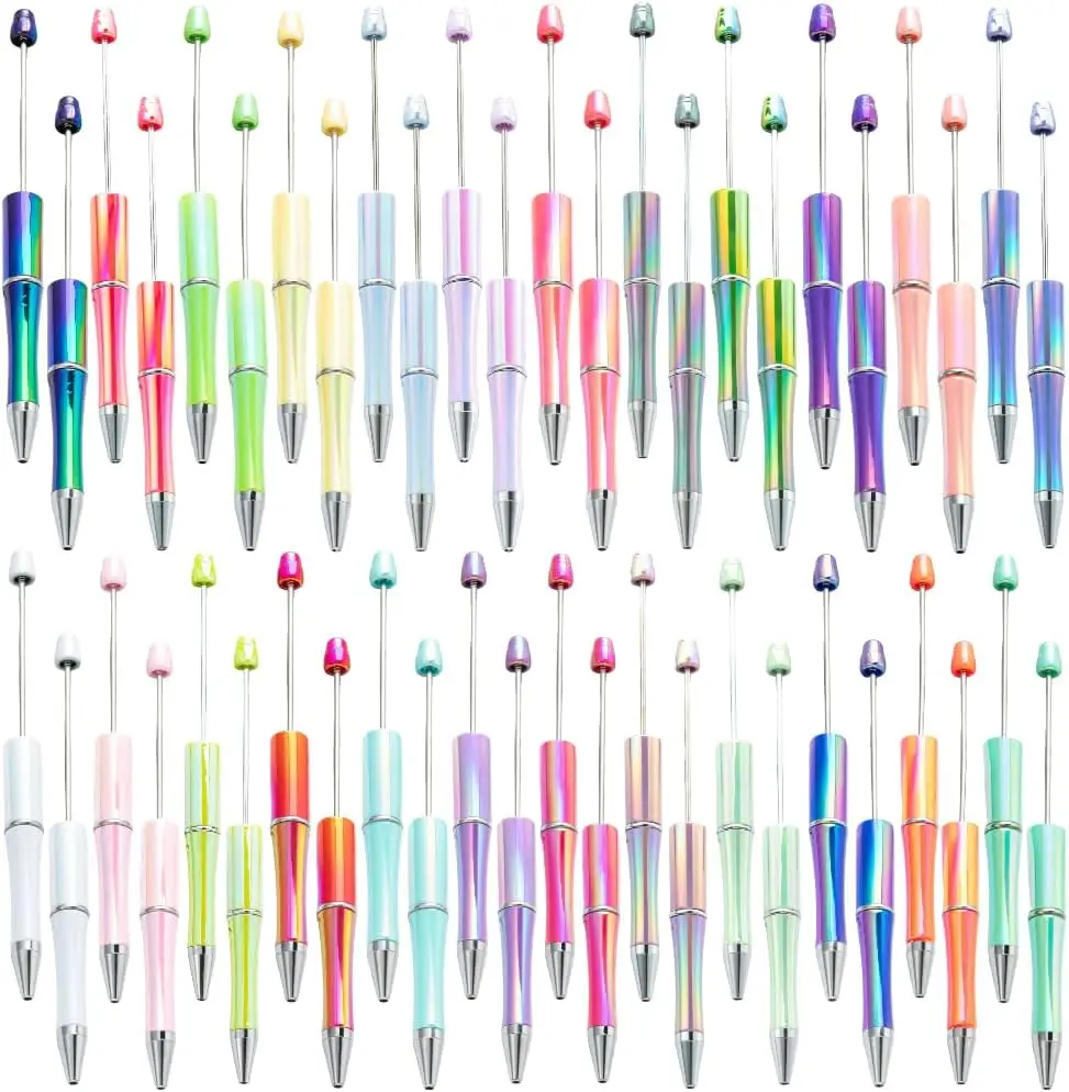 Beadable Gradient Colors Shiny Fancy Pens Bulk for Women Focal Beads Retractable Ballpoint Cool Cute Pens for Tween Girls DIY
Beadable Gradient Colors Shiny Fancy Pens Bulk for Women Focal Beads Retractable Ballpoint Cool Cute Pens for Tween Girls DIY