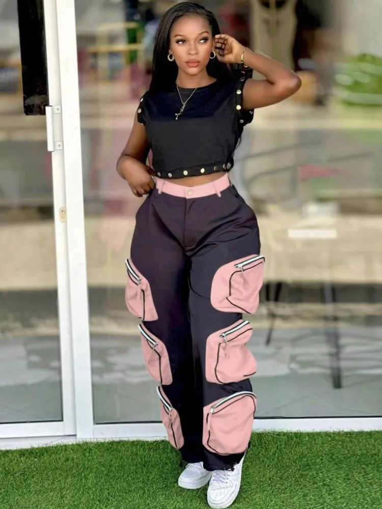2 Pieces Women's Sets 2025 Spring Summer Pocket Pullover Suit Short Sleeve Tops And Pants Suits Two Piece Set Tracksuit Outfit
2 Pieces Women's Sets 2025 Spring Summer Pocket Pullover Suit Short Sleeve Tops And Pants Suits Two Piece Set Tracksuit Outfit