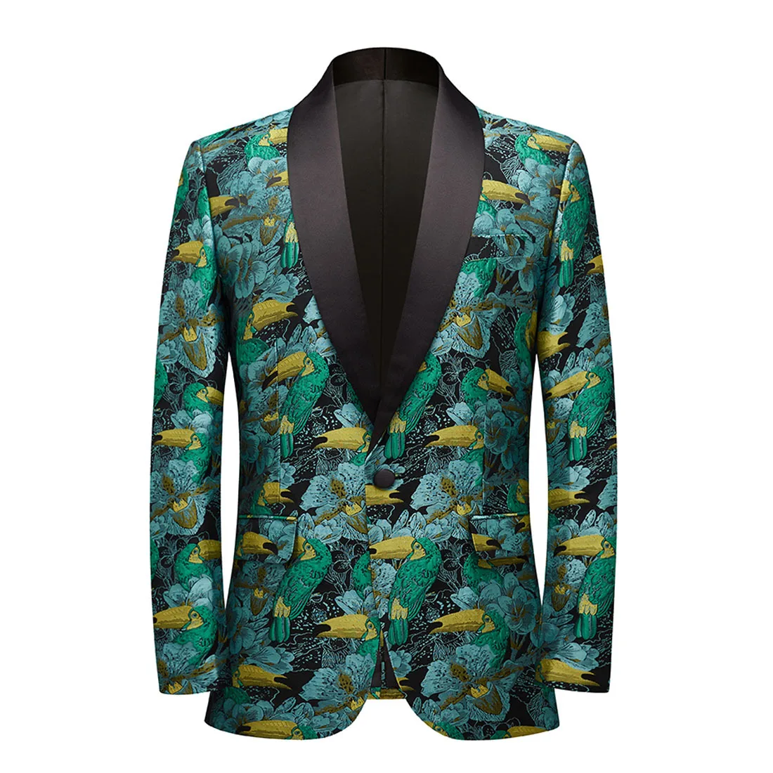 Men Green Jacquard Blazer Jacket One Button Shawl Lapel Elegant Tuxedo Suit Blazer Men Dinner Prom Party Wedding Suits Blazers
Men Green Jacquard Blazer Jacket One Button Shawl Lapel Elegant Tuxedo Suit Blazer Men Dinner Prom Party Wedding Suits Blazers