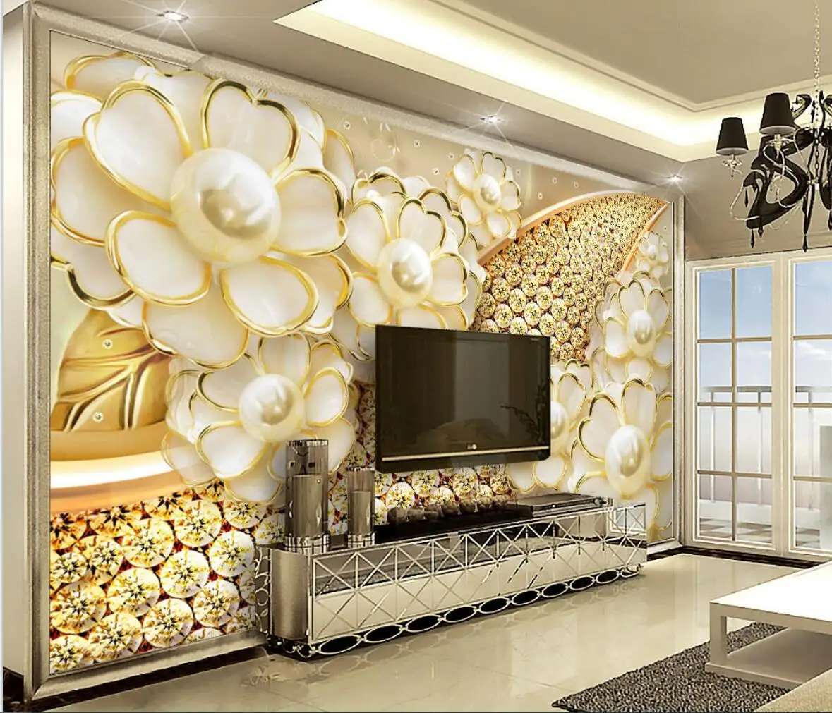 Custom diamond jewelry flower Mural Wallpaper TV Background home Decoration 3D wallpapers for Living Room Bedroom Home Frescoes
Custom diamond jewelry flower Mural Wallpaper TV Background home Decoration 3D wallpapers for Living Room Bedroom Home Frescoes