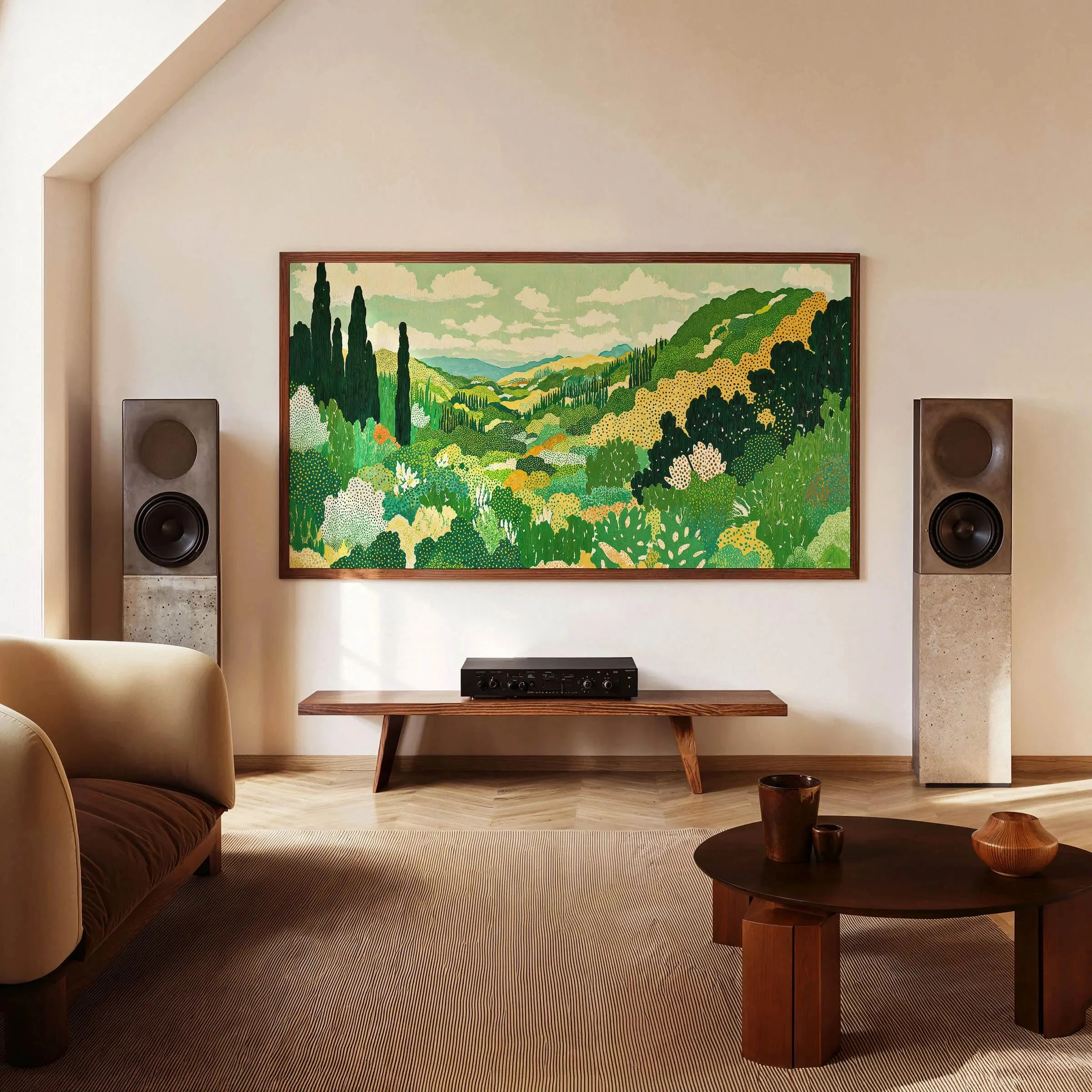 Panoramic Landscape Canvas Wall Art Green Nature Print Large Tuscany Scenery Painting Modern Home Decor Botanical Wall Art
Panoramic Landscape Canvas Wall Art Green Nature Print Large Tuscany Scenery Painting Modern Home Decor Botanical Wall Art