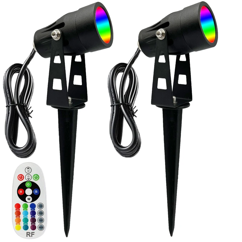 2pcs RGBW Landscape Light with Remote Control 6W 12V LED 16 Color Changing Spotlight Outdoor Waterproof Lawn Light Garden Decor
2pcs RGBW Landscape Light with Remote Control 6W 12V LED 16 Color Changing Spotlight Outdoor Waterproof Lawn Light Garden Decor