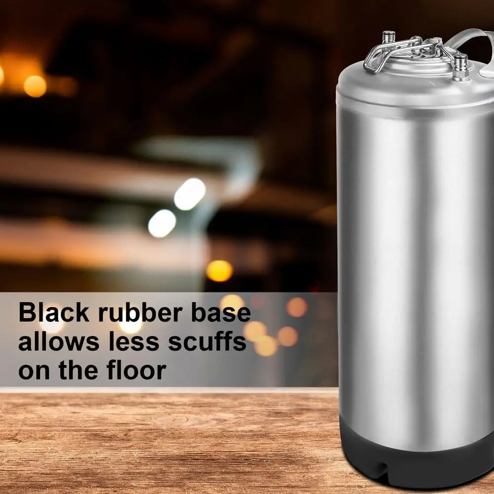 Stainless Steel Beer Keg with Single Handle for Draft, New 5 Gallon Ball Lock Keg Cornelius Keg Homebrew and Craft Beer
Stainless Steel Beer Keg with Single Handle for Draft, New 5 Gallon Ball Lock Keg Cornelius Keg Homebrew and Craft Beer