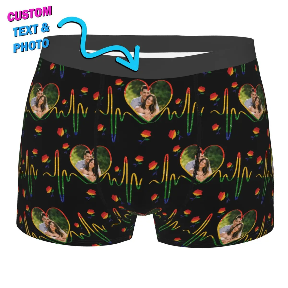 Male Fashion Colorful Custom Face Photo Underwear Anniversary Gift For Girlfriend Boxer Briefs Soft Shorts Panties Underpants
Male Fashion Colorful Custom Face Photo Underwear Anniversary Gift For Girlfriend Boxer Briefs Soft Shorts Panties Underpants